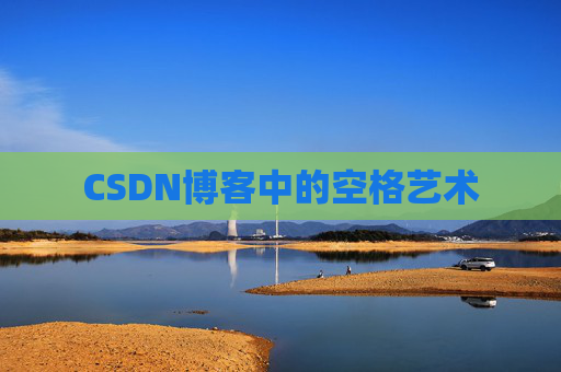 CSDN博客中的空格艺术